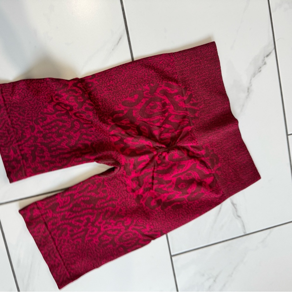 Gymshark Red Athletic Shorts - Picture 3 of 4
